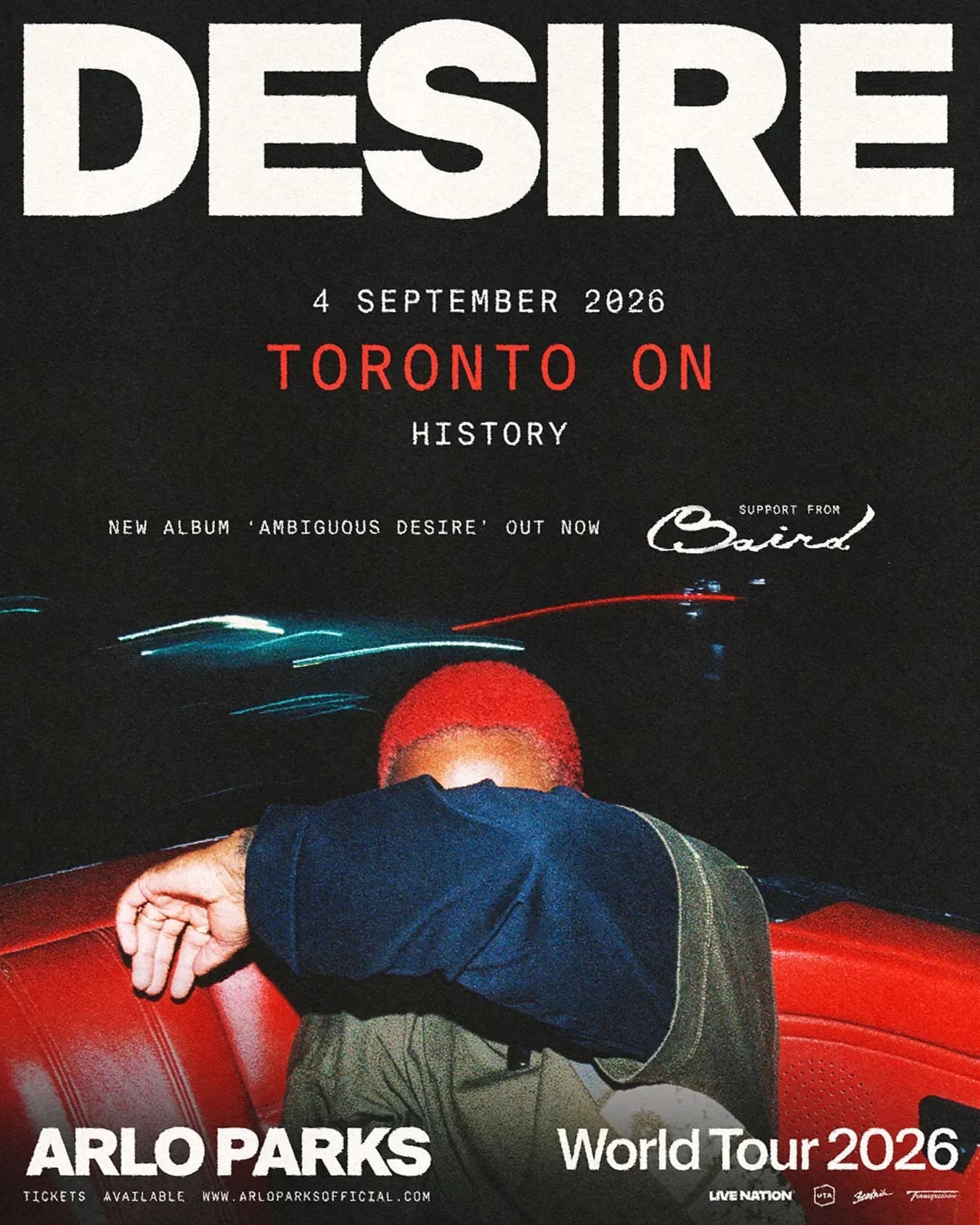 Arlo Parks - Desire Tour